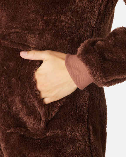 Men's Brown Teddy Bear Onesie for All-Year Comfort