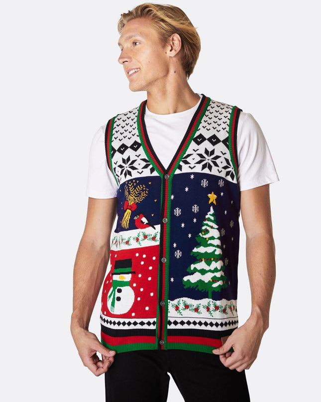 Men's Christmas Waistcoat for Classic Holiday Style