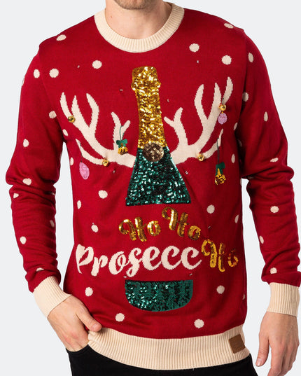 Men's Prosecco Light-Up Christmas Sweater