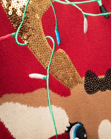 Men's Cute Reindeer Christmas Sweater