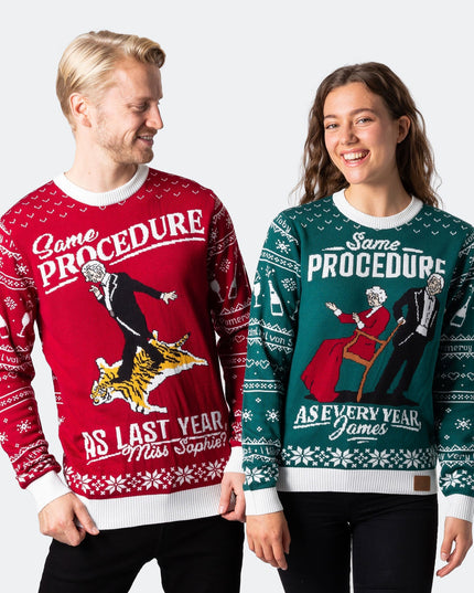 Men's 90th Birthday Red Christmas Sweater