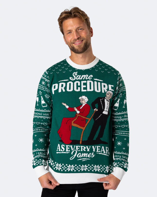 Men's The 90th Birthday Green Christmas Sweater
