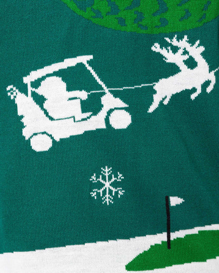 Men's Santa Golfer Christmas Sweater