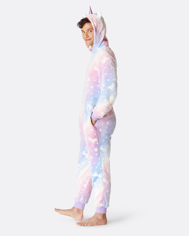 Men's Glow-in-the-Dark Unicorn Onesie