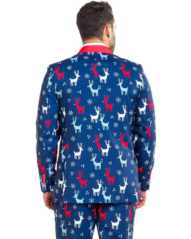 Men's Reindeer Gains Blazer w/ Tie