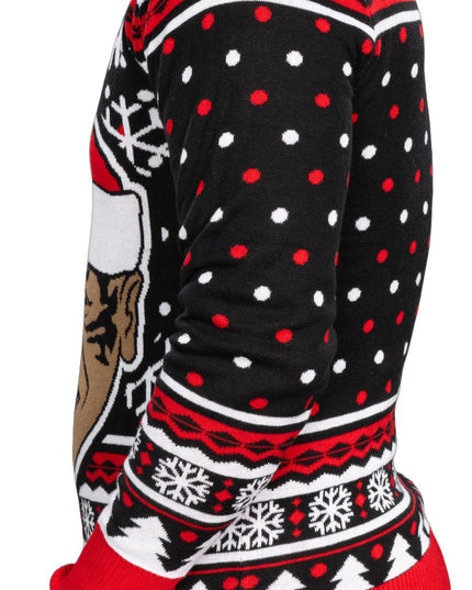 Merry Christmas Funny Boxer Long Sleeve Ugly Sweater