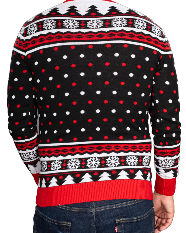 Merry Christmas Funny Boxer Long Sleeve Ugly Sweater