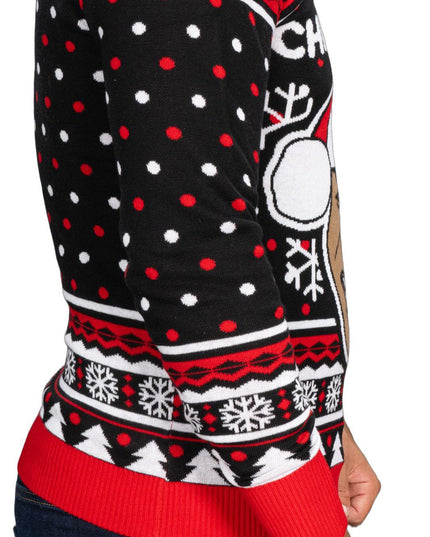 Merry Christmas Funny Boxer Long Sleeve Ugly Sweater