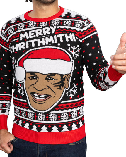 Merry Christmas Funny Boxer Long Sleeve Ugly Sweater