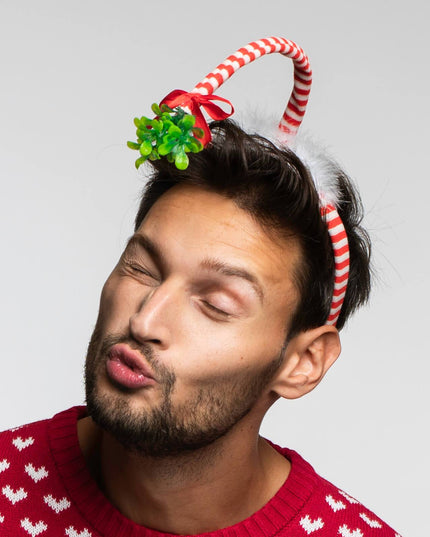 Christmas Mistletoe Headband - Festive Holiday Accessory