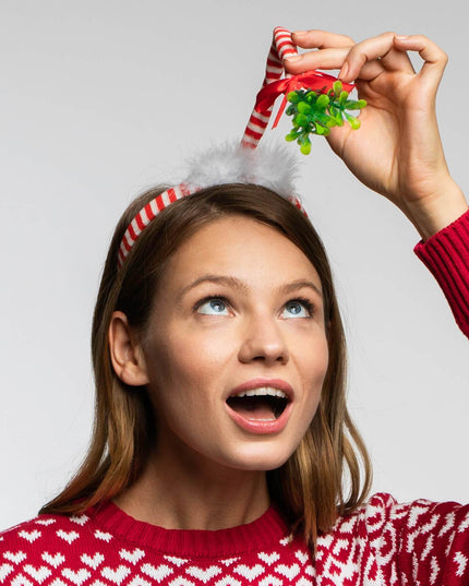 Christmas Mistletoe Headband - Festive Holiday Accessory