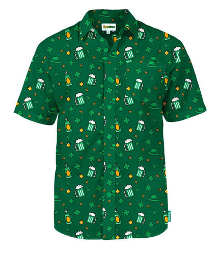 Men's Ice Cold Clover Button Down Shirt