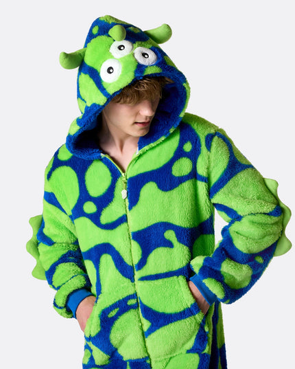Men's Alien Halloween Onesie for Spooky Fun