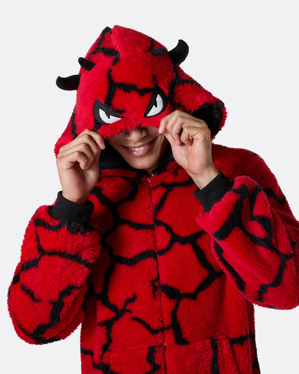 Men's Devil Halloween Onesie for Spooky Fun