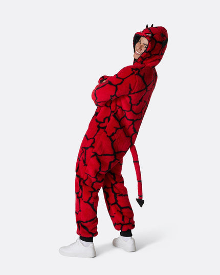 Men's Devil Halloween Onesie for Spooky Fun