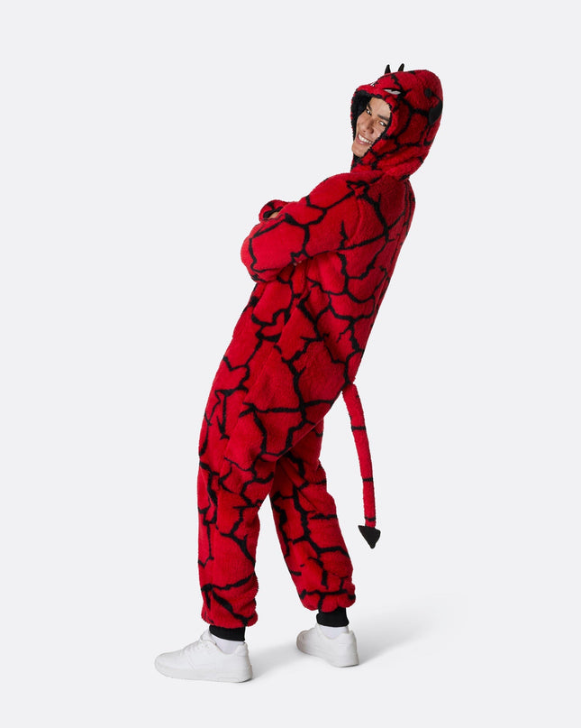 Men's Devil Halloween Onesie for Spooky Fun