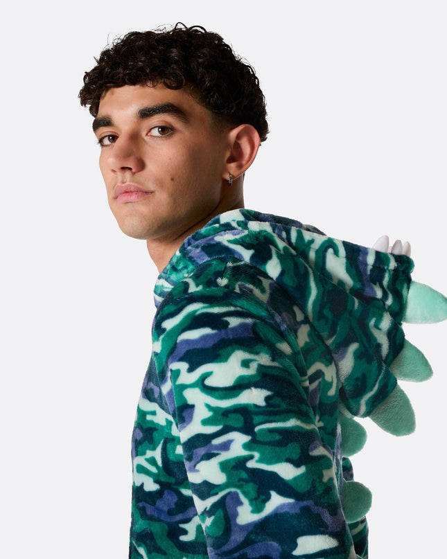 Men's Dinosaur Halloween Onesie for Roaring Fun