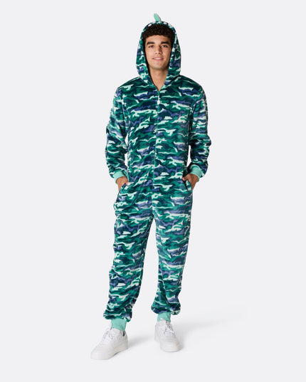 Men's Dinosaur Halloween Onesie for Roaring Fun