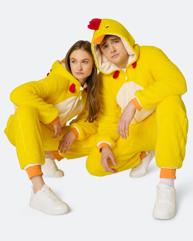Women's Easter Chicken Onesie - Fun Holiday Pajamas
