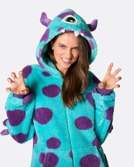 Women's Monster Onesie for Halloween Comfort and Fun