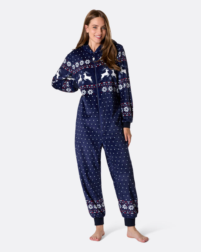 Blue Christmas Onesie for Women