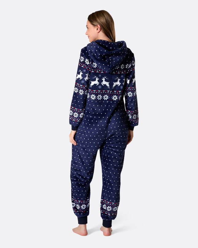 Blue Christmas Onesie for Women