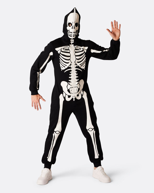 Men's Skeleton Halloween Onesie