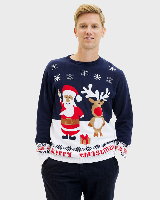 Ultimate Christmas Sweater for Men - Family-Friendly Design