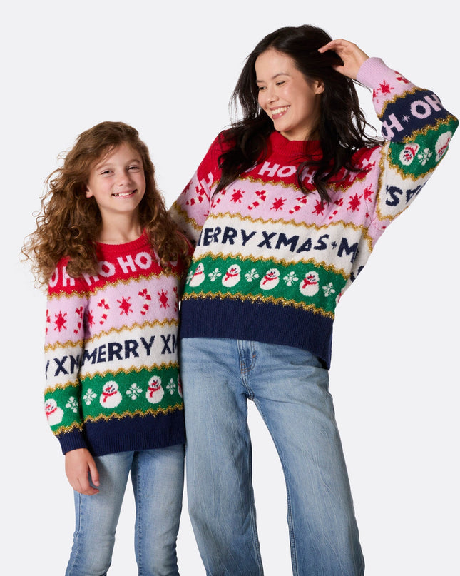 Kids' Striped Christmas Sweater for Festive Style