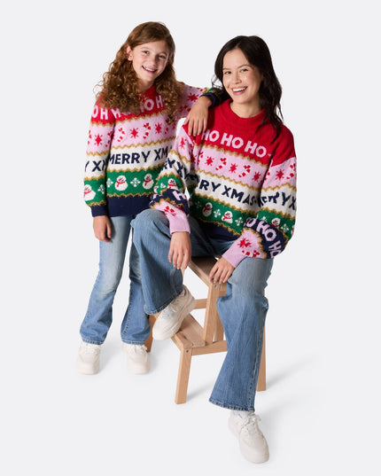 Kids' Striped Christmas Sweater for Festive Style
