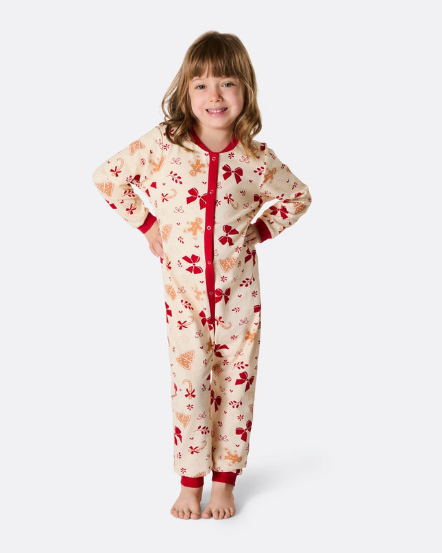 Gingerbread Overall Pajamas for Kids
