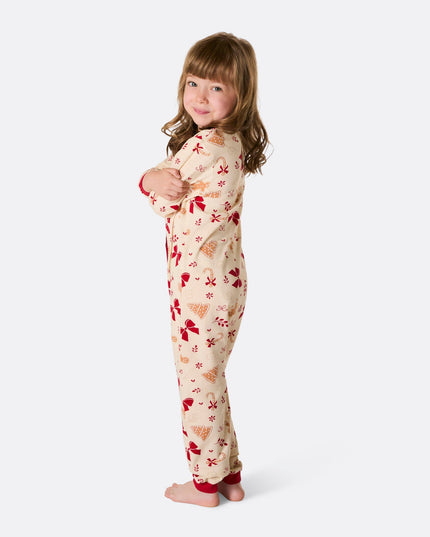 Gingerbread Overall Pajamas for Kids