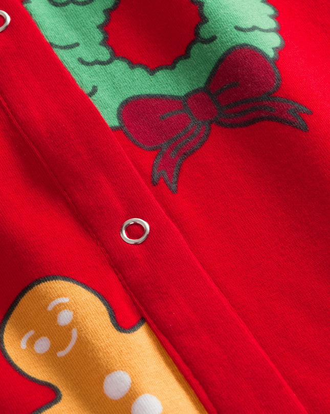 Kids' Red Hohoho Overall Christmas Pajamas