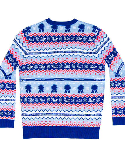 Pabst Fair Isle Beer Holiday Ugly Christmas Sweater