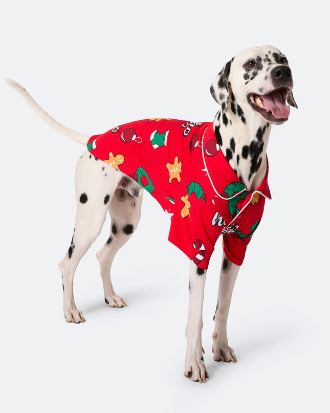 Dogs' Red Hohoho Christmas Pyjamas