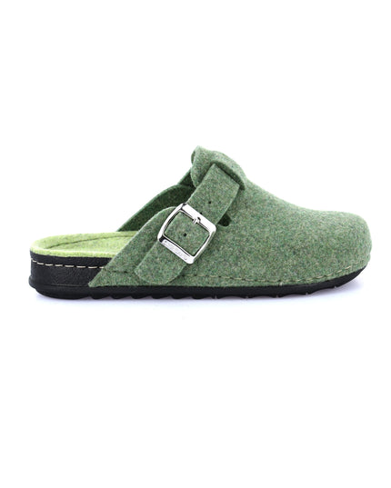 Grünland PILA Women's Slippers in Green Apple for Festive Comfort
