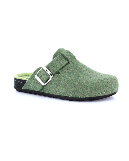 Grünland PILA Women's Slippers in Green Apple for Festive Comfort