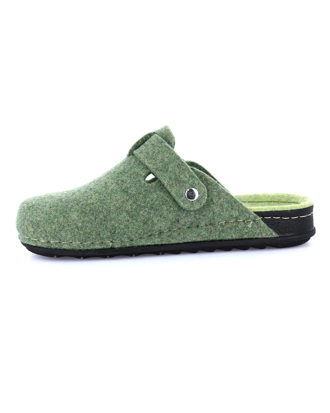 Grünland PILA Women's Slippers in Green Apple for Festive Comfort