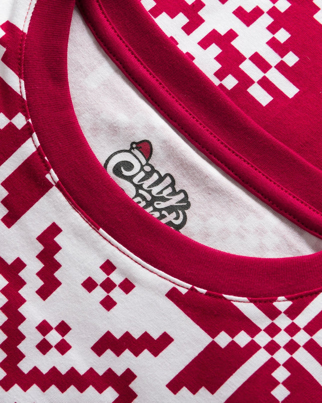 Red Knit Christmas Family Pyjamas