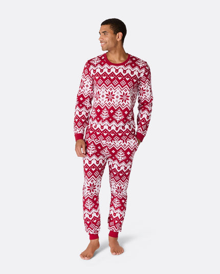 Men's Red Knit Christmas Pajamas