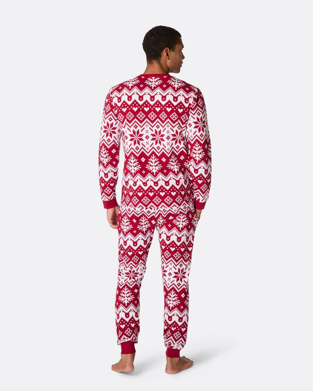 Men's Red Christmas Knit Pyjamas