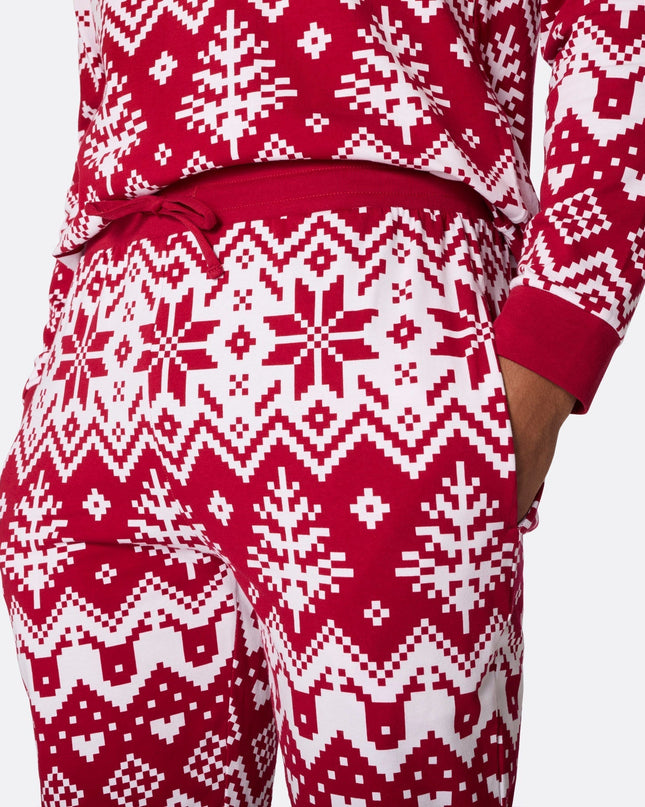 Red Knit Christmas Family Pyjamas
