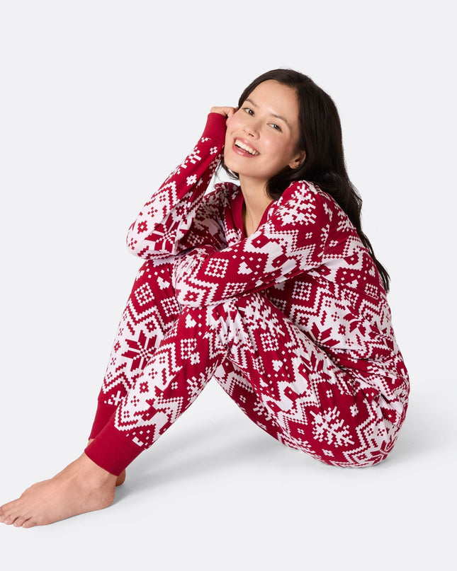 Red Knit Christmas Family Pyjamas