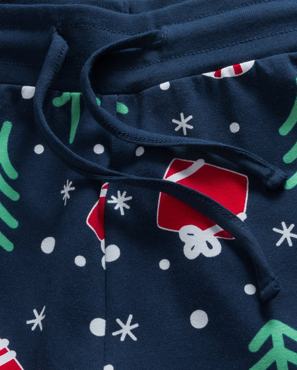 Blue Christmas Pajamas for Kids