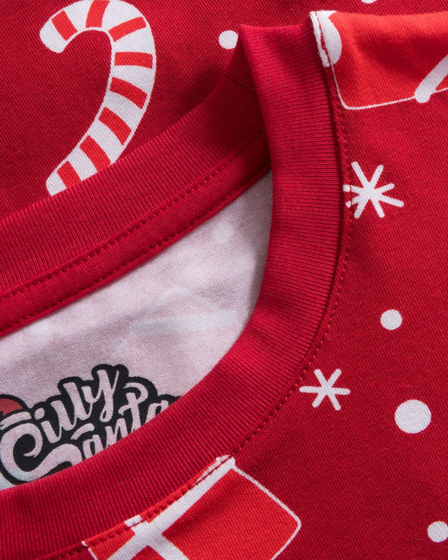 Kids' Red Christmas Pattern Pyjamas