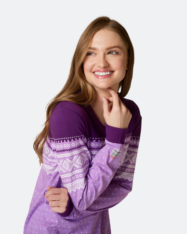 Marius Purple Women's Easter Pajamas with Moomin Design