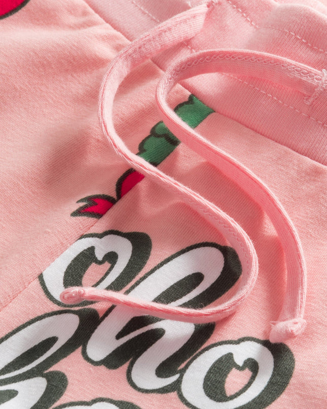 Kids' Pink Hohoho Christmas Pajamas