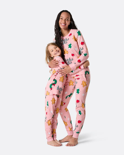 Pink Hohoho Family Christmas Pajamas