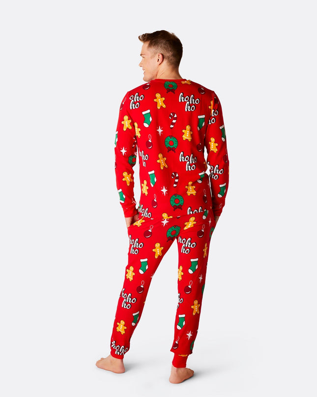 Men's Red Hohoho Christmas Pyjamas