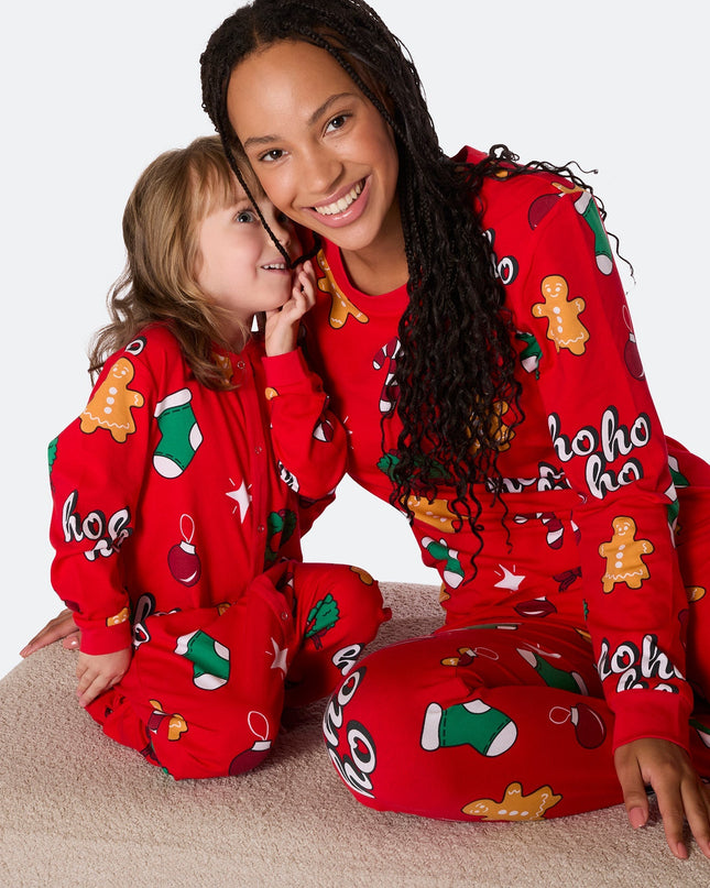 Women's Red Hohoho Christmas Pajamas